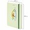 Блокнот с резинкой в клетку 96 л., А5 (145х203 мм), твердая обложка с фольгой, BRAUBERG, "Avocado", 113733 113733
