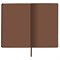 Блокнот А5 (140х200 мм), BRAUBERG "NEBRASKA", под кожу, 80 л., линия, коричневый, 113412 113412