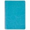 Тетрадь А5 (148x218 мм), BRAUBERG "Office PRO", гибкая, под кожу, гребень, 80 л., бирюзовая, 111043 111043