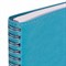 Тетрадь А5 (148x218 мм), BRAUBERG "Office PRO", гибкая, под кожу, гребень, 80 л., бирюзовая, 111043 111043
