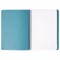 Тетрадь А5 (148x218 мм), BRAUBERG "Office PRO", гибкая, под кожу, гребень, 80 л., бирюзовая, 111043 111043