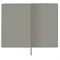 Блокнот А5 (140х200 мм), BRAUBERG "NEBRASKA", под кожу, 80 л., линия, серый, 113410 113410