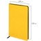 Блокнот А5 (148x218 мм), BRAUBERG "Metropolis Mix", под кожу, 80 л., в точку, желтый, 113316 113316