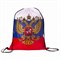 Сумка-мешок на завязках "Триколор РФ", с гербом РФ, 32х42 см, BRAUBERG/STAFF, 228328, RU37 228328