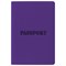 Обложка для паспорта, мягкий полиуретан, "PASSPORT", фиолетовая, STAFF, 237608 237608