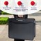 Папка-портфель пластиковая BRAUBERG А4+ (390х320х120 мм), 4 отделения, фактура под дерево, черная, 221391 221391