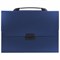 Папка-портфель пластиковая BRAUBERG "Energy" А4 (330х256х32 мм), 7 отделений, синяя, 222572 222572