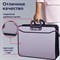Папка-портфель пластиковая БОЛЬШОГО ФОРМАТА BRAUBERG "ПОРТФОЛИО", А3 (470х380х130 мм), 3 отделения, серая, 223080 223080