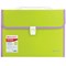 Папка-портфель пластиковая BRAUBERG "JOY", А4 (330х245х35 мм), 13 отделений, с окантовкой, салатовая, 227974 227974