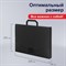 Портфель пластиковый STAFF А4 (320х225х36 мм), без отделений, черный, 229241 229241
