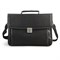 Портфель из натуральной кожи, 38х27х12 см, 2 отделения, замок с ключом, черный, 2-237 240365
