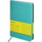 Ежедневник недатированный А5 (138х213 мм) BRAUBERG "Stylish", кожзам, гибкий, 160 л., бирюзовый, 111862 111862