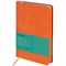Ежедневник недатированный А5 (138х213 мм) BRAUBERG "Stylish", кожзам, гибкий, 160 л., оранжевый, 111864 111864