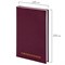 Ежедневник недатированный А5 145х215 мм BRAUBERG бумвинил, 160 л., бордовый, 126541 126541