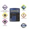 Калькулятор настольный BRAUBERG EXTRA-12-BKBU (206x155 мм), 12 разрядов, двойное питание, ЧЕРНО-СИНИЙ, 250472 250472