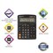 Калькулятор настольный BRAUBERG EXTRA-14-BK (206x155 мм), 14 разрядов, двойное питание, ЧЕРНЫЙ, 250474 250474