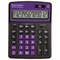 Калькулятор настольный BRAUBERG EXTRA COLOR-12-BKPR (206x155 мм),12 разрядов, двойное питание, ЧЕРНО-ФИОЛЕТОВЫЙ, 250480 250480