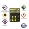 Калькулятор настольный BRAUBERG EXTRA COLOR-12-BKLG (206x155 мм), 12 разрядов, двойное питание, ЧЕРНО-САЛАТОВЫЙ, 250477 250477