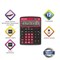 Калькулятор настольный BRAUBERG EXTRA COLOR-12-BKWR (206x155 мм), 12 разрядов, двойное питание, ЧЕРНО-МАЛИНОВЫЙ, 250479 250479