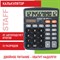 Калькулятор настольный STAFF PLUS DC-111S, КОМПАКТНЫЙ (150x120 мм), 12 разрядов, двойное питание, + БАТАРЕЙКА АА, 250428 250428