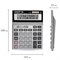 Калькулятор настольный металлический STAFF STF-1712 (200х152 мм), 12 разрядов, двойное питание, 250121 250121
