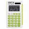 Калькулятор карманный STAFF STF-6238 (104х63 мм), 8 разядов, двойное питание, БЕЛЫЙ С ЗЕЛЁНЫМИ КНОПКАМИ, блистер, 250283 250283