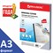 Обложки пластиковые для переплета БОЛЬШОЙ ФОРМАТ А3, КОМПЛЕКТ 100 шт., 150 мкм, прозрачные, BRAUBERG, 532157 532157