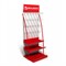 Стойка для размещения товара напольная BRAUBERG, 2050x600x500 мм, 25 крючков, 3 полки, металл, 504874 504874