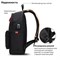 Рюкзак BRAUBERG URBAN универсальный, с отделением для ноутбука, USB-порт, "Energy", черный, 44х31х14 см, 270805 270805