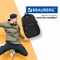 Рюкзак BRAUBERG FUNCTIONAL с отделением для ноутбука, 2 отделения, крепление на чемодан, "Practic", 48х20х32 см, 229874 229874
