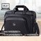 Сумка портфель BRAUBERG CARBON с отделением для ноутбука 15-16", 2 отделения, экокожа, черная, 32х41х12 см, 240399 240399
