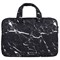 Сумка портфель BRAUBERG STYLE с отделением для ноутбука 13-14", 3 кармана, "Marble", черная, 26х36х3 см, 270835 270835