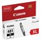Картридж струйный CANON (CLI-481BK XL) для PIXMA TS704/TS6140, черный, ресурс 3998 страниц, оригинальный, 2047C001 363217