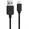 Кабель USB 2.0 - Lightning, 1 м, RED LINE, для подключения портативных устройств, черный, УТ000008646 512609