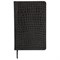 Ежедневник полудатированный А5 (138х213 мм) BRAUBERG "Alligator", под кожу, 192 л., черный, 124985 124985