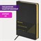 Ежедневник недатированный А5, 138х213 мм, BRAUBERG "Iguana" под кожу, 160 л., черный, 125089 125089