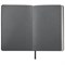 Ежедневник недатированный А5 138х213 мм BRAUBERG "Metallic", под кожу, 136 л., гибкий, графитовый, 113375 113375