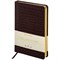 Ежедневник недатированный А5, 138х213 мм, BRAUBERG "Comodo" под кожу, 160 л., темно-коричневый, 123838 123838