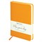 Ежедневник недатированный А5 138х213 мм BRAUBERG "Imperial" под кожу, 160 л., оранжевый, 111856 111856