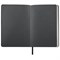 Ежедневник недатированный А5 138х213 мм BRAUBERG "Metallic", под кожу, 136 л., гибкий, черный, 113374 113374
