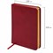 Ежедневник недатированный МАЛЫЙ ФОРМАТ 100x150 мм, А6, BRAUBERG "Iguana", под кожу, 160 л., красный, 114468 114468