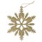 Украшение ёлочное "Снежинки" 4 шт., 13 см, пластик, золотистые, ЗОЛОТАЯ СКАЗКА, 591132 591132