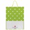 Пакет подарочный (1 штука) 26x13x32 см, ЗОЛОТАЯ СКАЗКА "Зеленый в галочку", ламинированный, 606603 606603