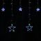 Электрогирлянда-занавес комнатная "Звезды" 3х0,5 м, 108 LED, мультицветная, 220 V, ЗОЛОТАЯ СКАЗКА, 591356 591356
