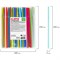 Трубочки для коктейлей гофрированные, пластиковые 5 х 240 мм, цветные КОМПЛЕКТ 250 штук, LAIMA, 608361 608361