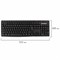 Набор беспроводной SONNEN K-648, клавиатура 117 клавиш, мышь 4 кнопки 1600 dpi, черный, 513208 513208