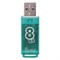 Флеш-диск 8 GB, SMARTBUY Glossy, USB 2.0, зеленый, SB8GBGS-G 512179