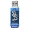Флеш-диск 32 GB, SMARTBUY Glossy, USB 2.0, синий, SB32GBGS-B 512775