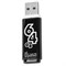 Флеш-диск 64 GB, SMARTBUY Glossy, USB 2.0, черный, SB64GBGS-K 512795