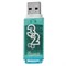 Флеш-диск 32 GB, SMARTBUY Glossy, USB 2.0, зеленый, SB32GBGS-G 512784